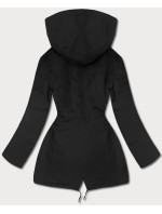 Černo-karamelová oboustranná dámská bunda (W502-1)
