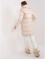 Dámská lehká péřová zimní bunda Factory Price light beige (TR8310) Dámská lehká péřová zimní bunda Factory Price light beige (TR8310)