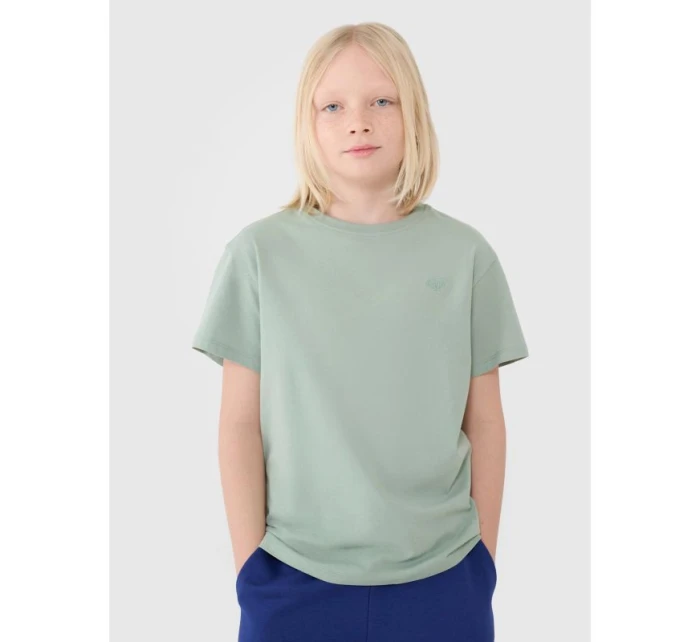 Hladké chlapecké tričko oversize 4F 4FJWSS25TTSHM2324-41S Hladké chlapecké tričko oversize 4F 4FJWSS25TTSHM2324-41S