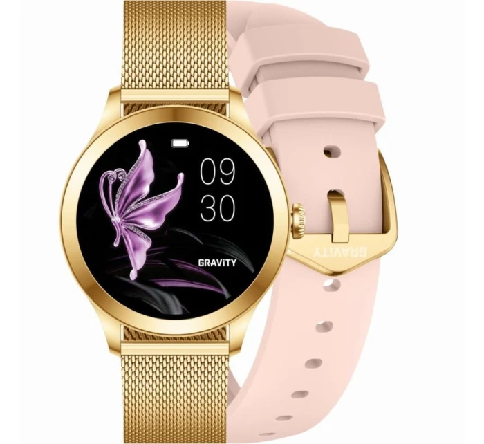 Chytré hodinky Gravity Pink Gold 2 Stripes GT25-1 PRO Chytré hodinky Gravity Pink Gold 2 Stripes GT25-1 PRO