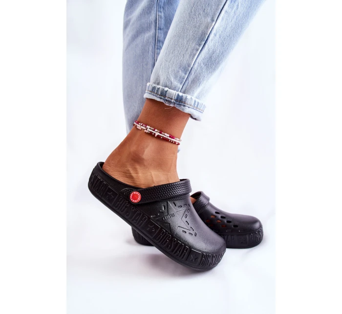 Dámské světlé pantofle Big Star II275001 Černá Dámské světlé pantofle Big Star II275001 Černá