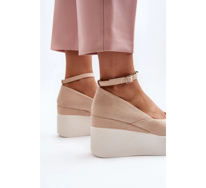 Dámské espadrilky na podrážce světle béžové model 21648498 - Boto