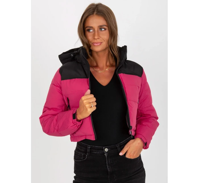 Dámská bunda NM KR D2 3825 73P černá a červená