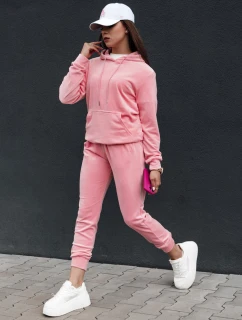 Dámský velurový komplet RELAX FIT pink FashionStreet AY1069