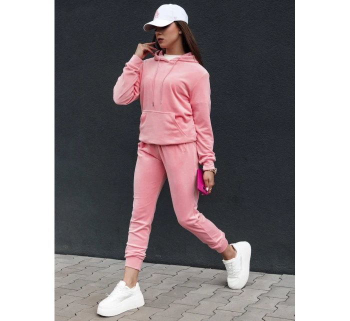 Dámský velurový komplet RELAX FIT pink FashionStreet AY1069