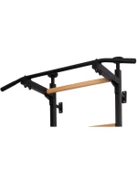 ROZKLÁDACÍ DŘEVĚNO-KOVOVÝ GYMNASTICKÝ ŽEBŘÍK S KOVOVOU HRAZDOU V DUBOVÉ LAVICI 511