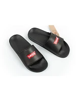 Dámské sportovní žabky Levi's pohodlné módní černé dámské boty