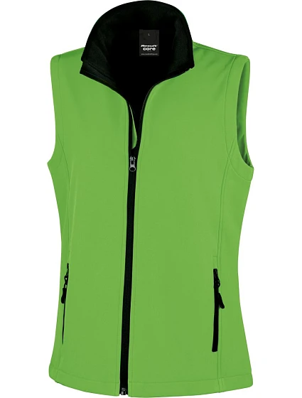 Result R 232F Dámská 2-vrstvá softshell vesta "Printable" 30.232F vivid green/black Result R 232F Dámská 2-vrstvá softshell vesta "Printable" 30.232F vivid green/black