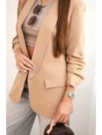 Elegantní sako s klopami model 21407147 - K-Fashion