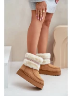 Dámské Sněhule Na Platformě S Kožešinou A Vzorem Camel model 21678814 - Boto Dámské Sněhule Na Platformě S Kožešinou A Vzorem Camel model 21678814 - Boto