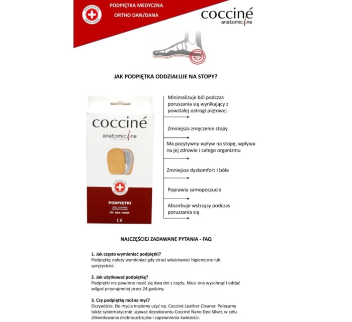 Coccine Heel Pad Corck And Leather Peccary