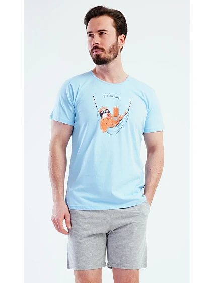Pánské pyžamo šortky model 22406880 - Vienetta MAN Pánské pyžamo šortky model 22406880 - Vienetta MAN