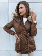 Dámská zimní bunda parka hnědá Dstreet model 21971014 - FashionStreet