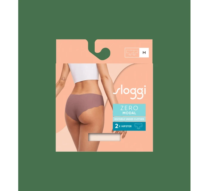 Dámské kalhotky ZERO Modal 2.0 Hipster 2P - ANGORA - ecru 6308 - SLOGGI