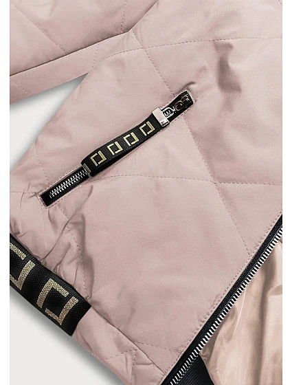 Světle béžová dámská bunda "bomber" model 18019202 - S'WEST