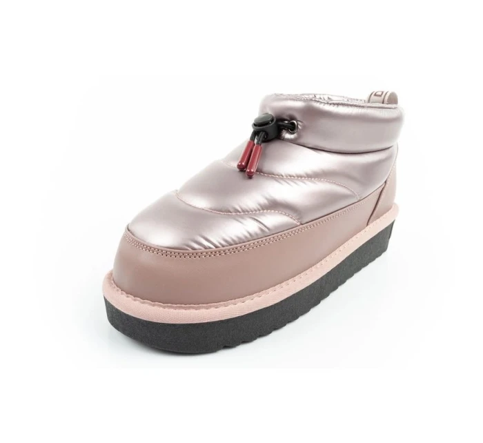 D.Franklin sněhule dámské zimní módní zateplené boty rose gold dámské