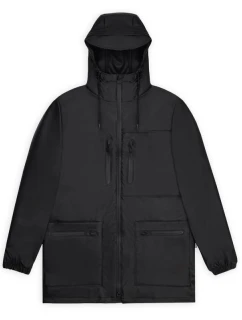Bunda do deště Rains CARGO LONG JACKET W3 12060 01 BLACK