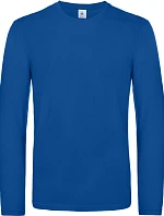 B&C #E190 LSL Tričko s dlouhým rukávem z těžké bavlny 01.007T royal blue