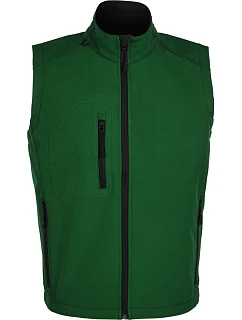 SOL'S Rallye Men Pánská 3-vrstvá softshellová vesta 25.6601 bottle green