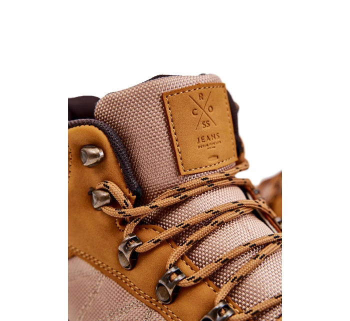 Pánské zateplené trekové boty Cross Jeans KK1R4020C velbloud