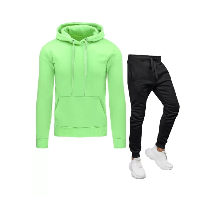 FashionStreet pánská zeleno-černá tepláková souprava AX0646z FashionStreet pánská zeleno-černá tepláková souprava AX0646z