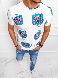 Pánské bílé tričko s potiskem FashionStreet RX5130