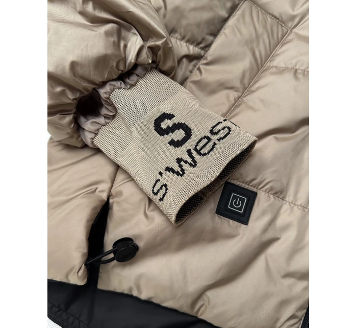 Damska kurtka ze ściągaczami Goodlookin beżowa (B8591-12)