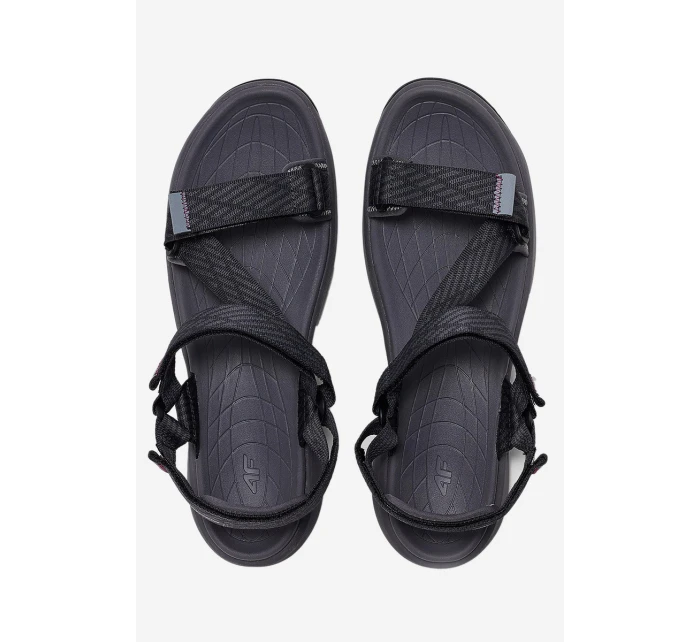 Mužské sportovní sandály model 21664888 tmavě šedé - 4F