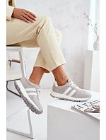 Dámské tenisky z pravé semišové šedé model 22069511 - EVENTO Dámské tenisky z pravé semišové šedé model 22069511 - EVENTO