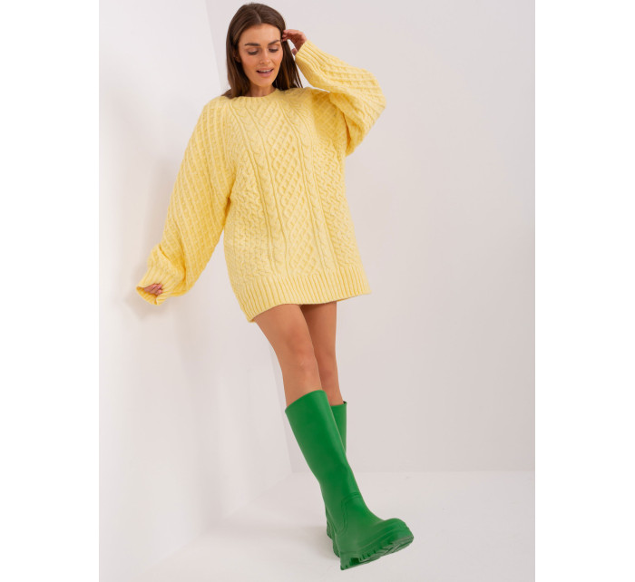 Sweter AT SW 2367 2.64P jasny żółty