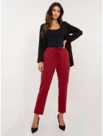 Kalhoty DHJ SP model 20567182 bordó - FPrice