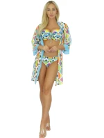 Plážové šaty 11D80SZ 34 modrá-mix - SELF