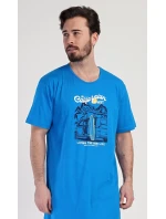 Pánská noční košile s krátkým rukávem California
