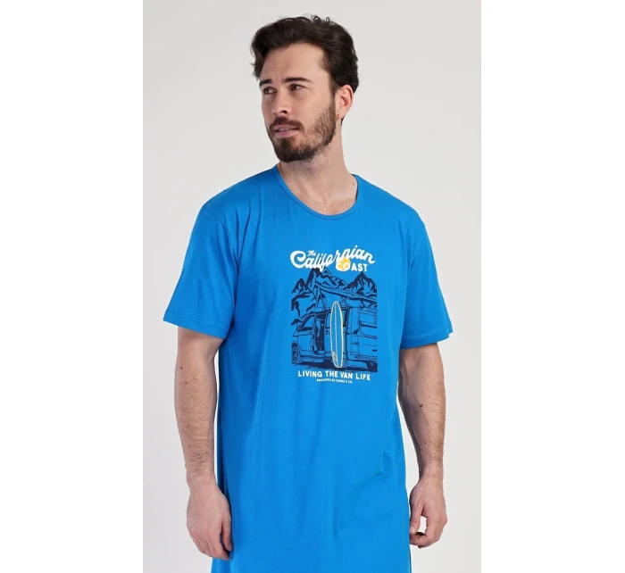 Pánská noční košile s krátkým rukávem California