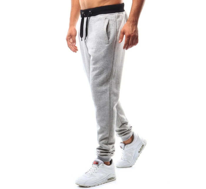 Pánské šedé teplákové kalhoty model 21962289 - Dstreet Pánské šedé teplákové kalhoty model 21962289 - Dstreet