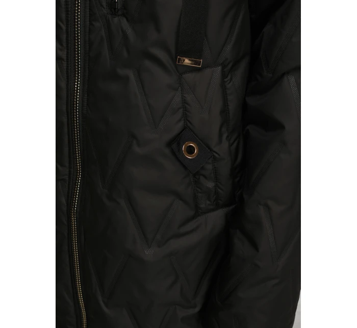 Dámská prošívaná přechodná bunda černá FashionStreet TY5562 Dámská prošívaná přechodná bunda černá FashionStreet TY5562