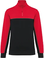 WK WK 404 Pracovní mikina s 1/4 zipem 20.W404 black/red WK WK 404 Pracovní mikina s 1/4 zipem 20.W404 black/red
