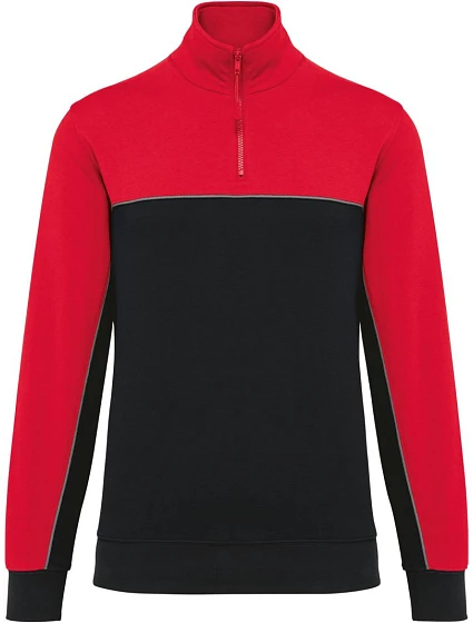 WK WK 404 Pracovní mikina s 1/4 zipem 20.W404 black/red WK WK 404 Pracovní mikina s 1/4 zipem 20.W404 black/red