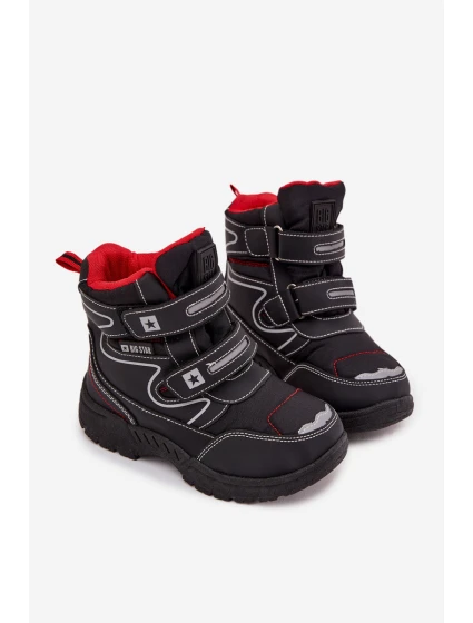 Dětské zateplené sněhule / trapery Big Star - tmavě modrá Dětské zateplené sněhule / trapery Big Star - tmavě modrá