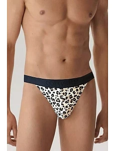 Pánské tanga High Emotion 917/164 Hnědá s černou - Cornette