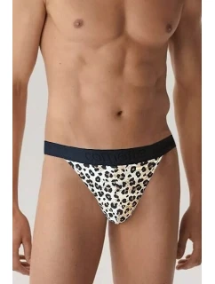 Pánské tanga High Emotion 917/164 Hnědá s černou - Cornette