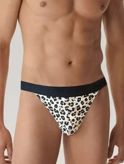 Pánské tanga High Emotion 917/164 Hnědá s černou - Cornette