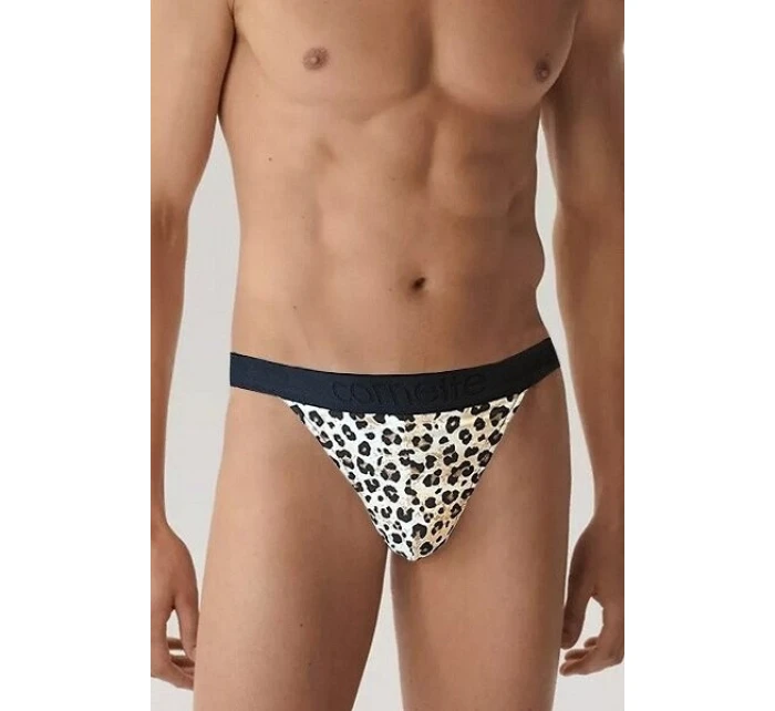 Pánské tanga High Emotion 917/164 Hnědá s černou - Cornette