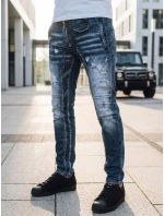Pánské tmavě modré džínové kalhoty FashionStreet UX3828