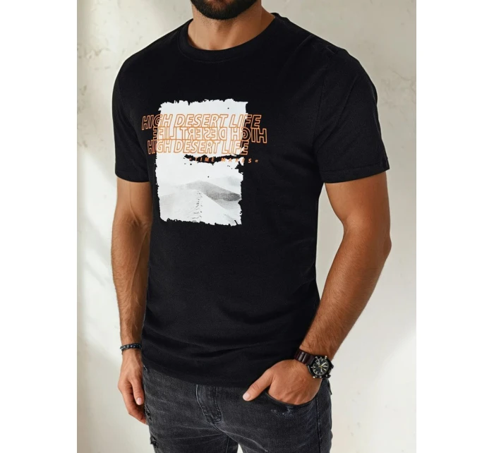 Pánské tričko s potiskem černé Dstreet model 21975051 - FashionStreet
