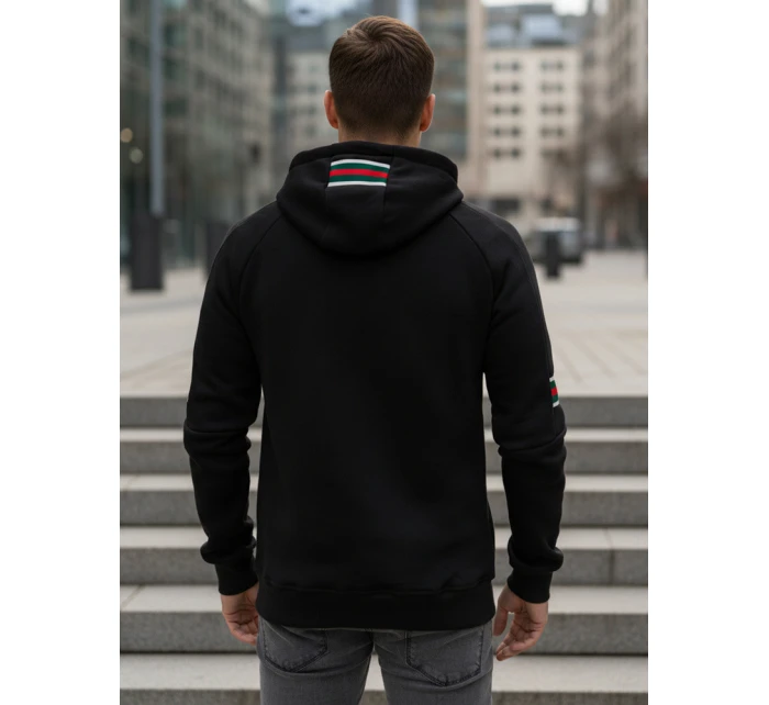 Pánská mikina s kapucí černá model 21994673 - Dstreet