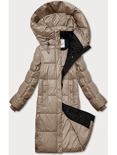 Dámská zimní bunda s kapucí Glakate cocoa (LU-238001#)