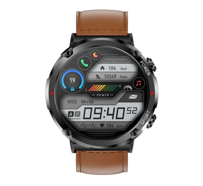 Chytré hodinky Gravity GT21-4 + černý silikonový řemínek Chytré hodinky Gravity GT21-4 + černý silikonový řemínek