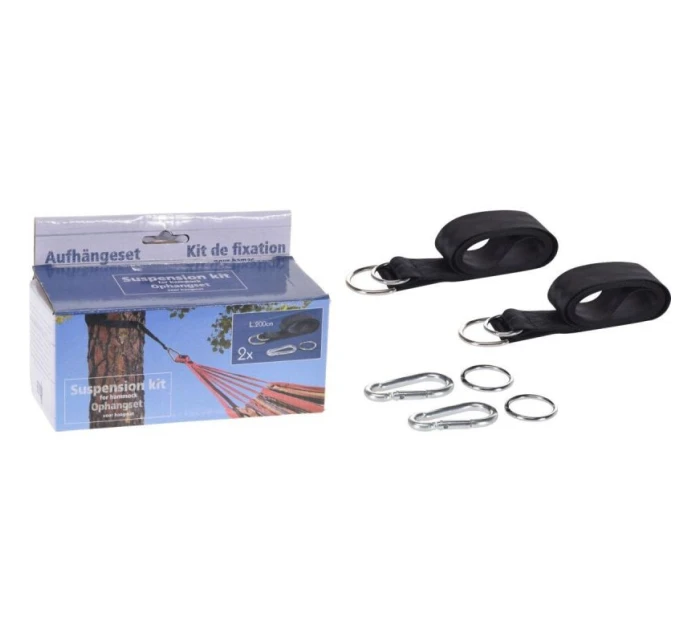 POPRUHY POPRUHY ÚCHYTY KARABINY ZÁVĚSNÉ UCHYCENÍ K HOUPACÍ SÍTI PROGARDEN