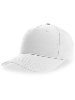 5 panelová baseballová kšiltovka white model 22479011 - Atlantis Headwear